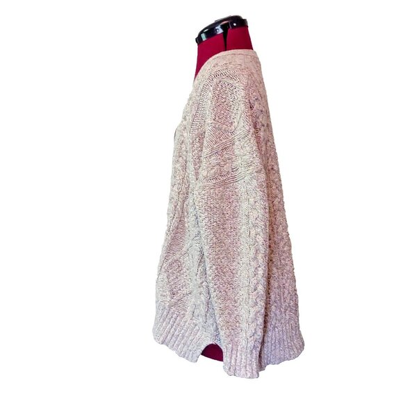 Madewell Cardigan Tan Womens Size Medium Open Front Cotton Alpaca Polyester - Picture 4 of 8